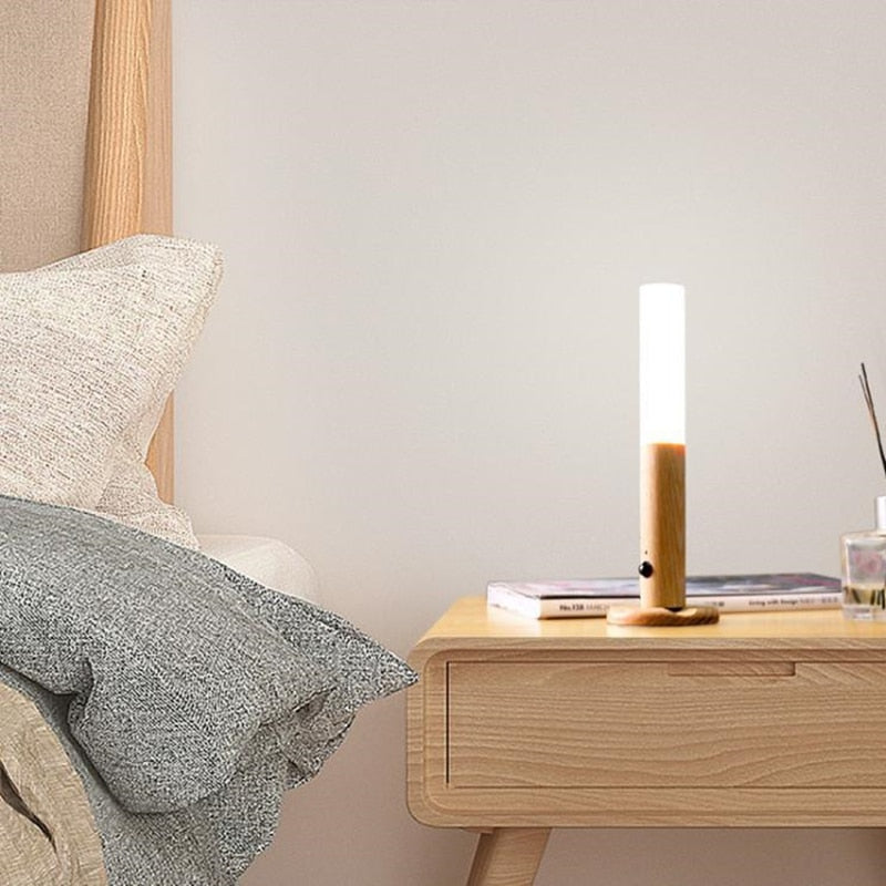 Decorative Wooden Wireless Magnetic Light