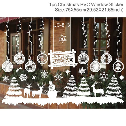 Christmas DIY window decal decor