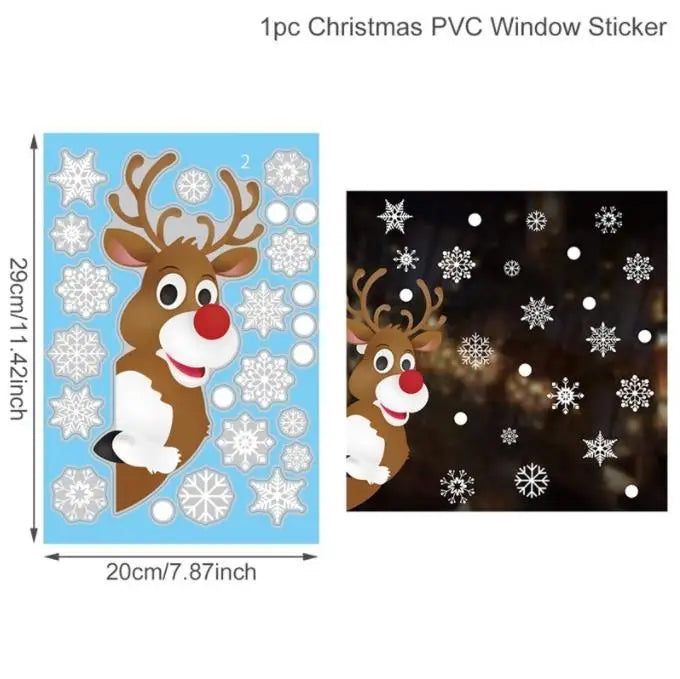 Christmas DIY window decal decor