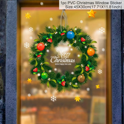 Christmas DIY window decal decor