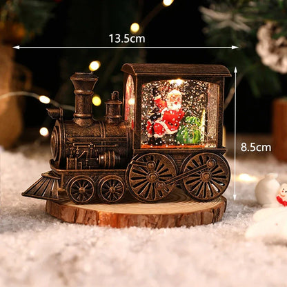 Christmas LED train decor