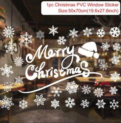 Christmas DIY window decal decor