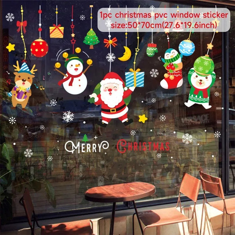 Christmas DIY window decal decor