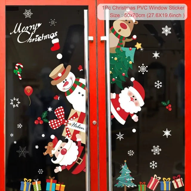 Christmas DIY window decal decor