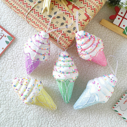 Christmas Candy Donut Cupcake Ice Cream Ornaments