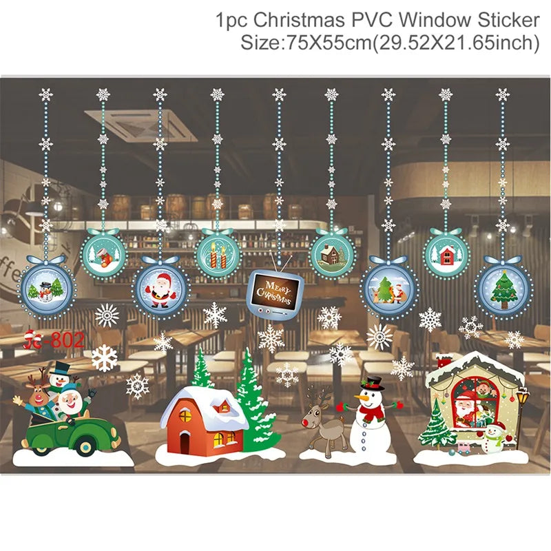 Christmas DIY window decal decor