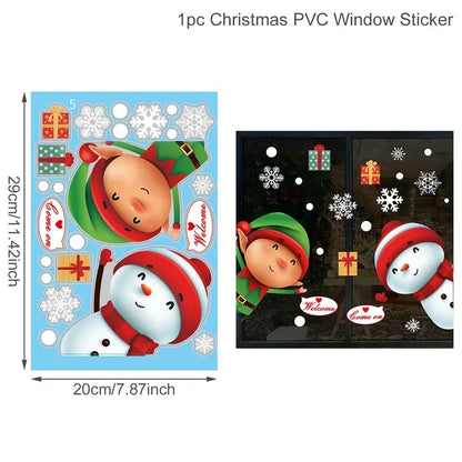 Christmas DIY window decal decor