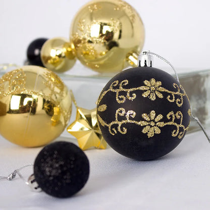 44Pcs Christmas Tree Baubles: Colorful, Festive Decor