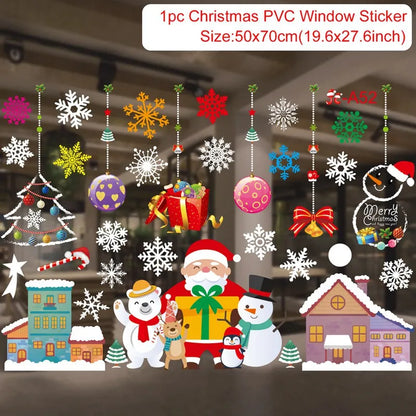 Christmas DIY window decal decor