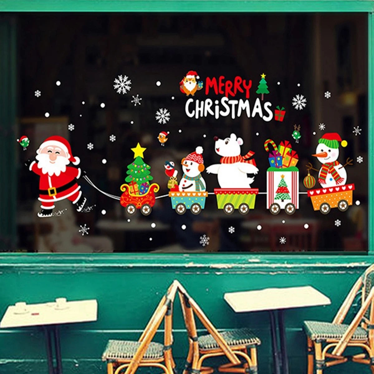 Christmas DIY window decal decor