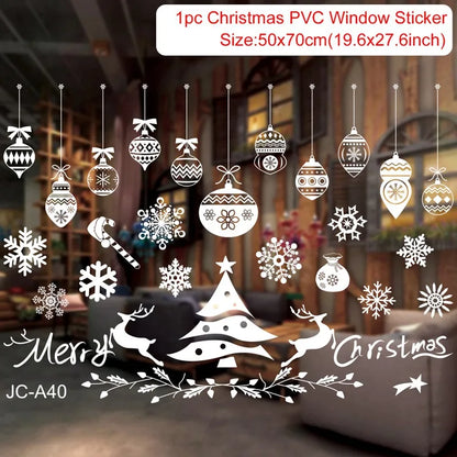 Christmas DIY window decal decor