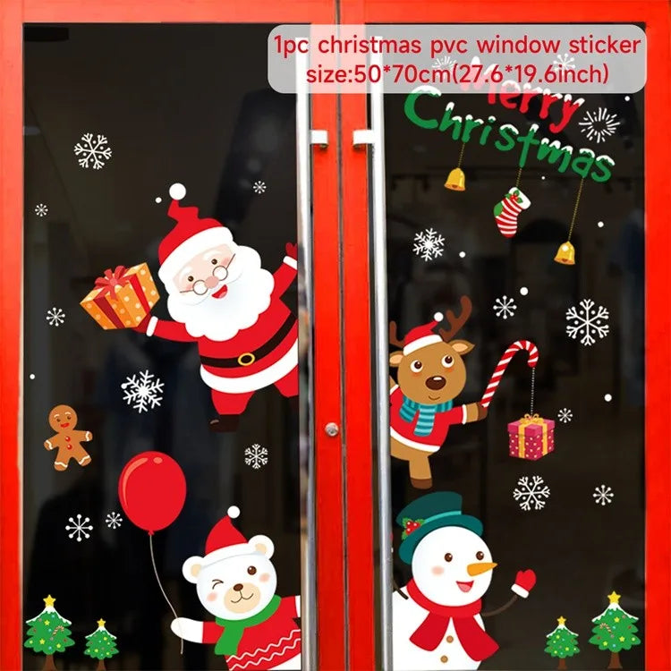 Christmas DIY window decal decor