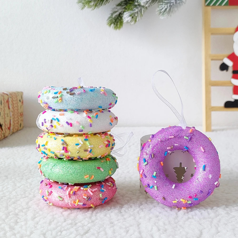 Christmas Candy Donut Cupcake Ice Cream Ornaments