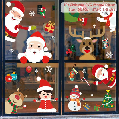 Christmas DIY window decal decor