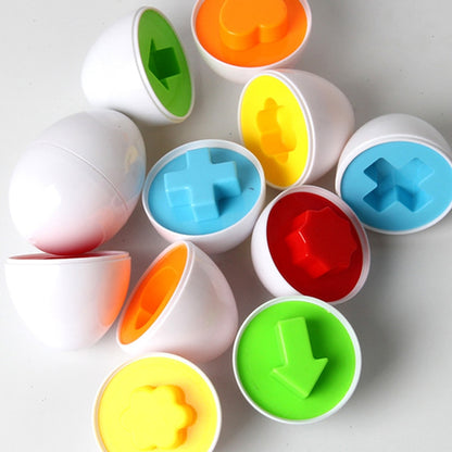 Montessori 6pce Smart Eggs 3D Puzzle