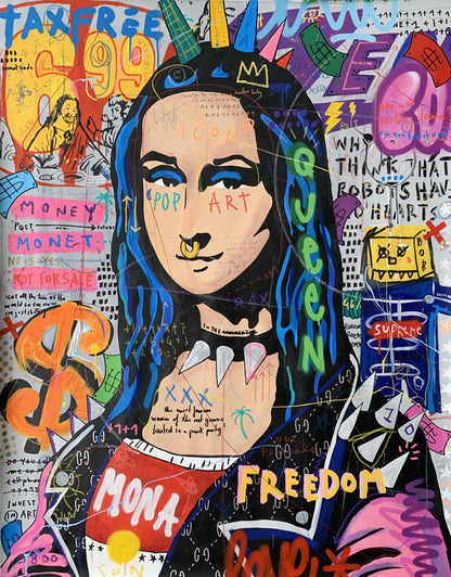 Graffiti Style - Mona Lisa Banksy