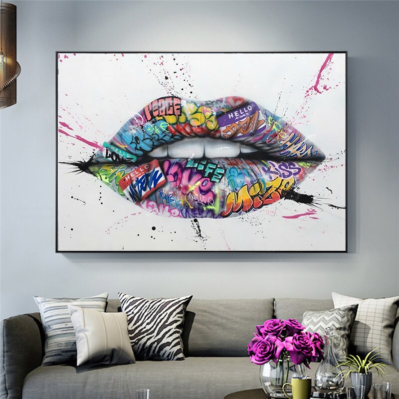 Graffiti Art - Kiss These Lips