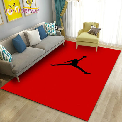 Iconic Jordan Basketball Carpet Rug